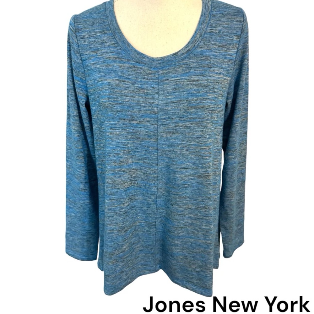 V-NECK JONES NEW YORK SWEATER MEDIUM #W